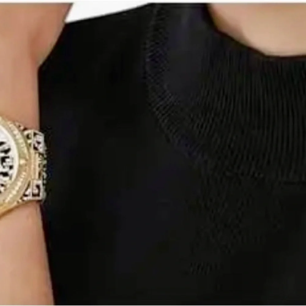 Michael Kors Gold-Tone Lennox Crystal Quartz Watch